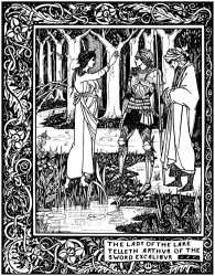 Aubrey Beardsley Illustration For Lady Of The Lake