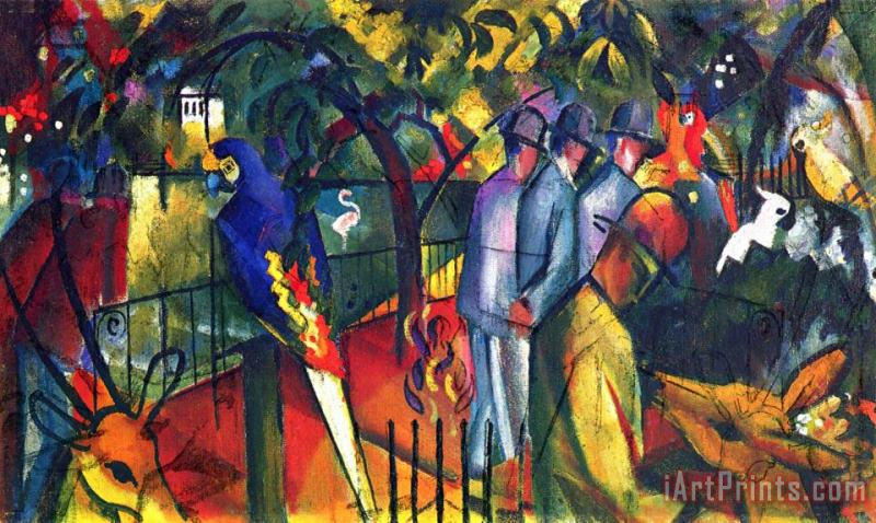 Zoological Gardens 1 painting - August Macke Zoological Gardens 1 Art Print