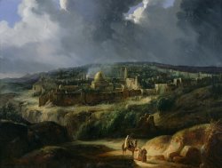 Auguste Forbin View of Jerusalem from the Valley of Jehoshaphat