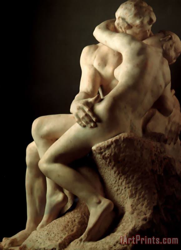 The Kiss painting - Auguste Rodin The Kiss Art Print