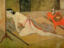 Balthasar Klossowski De Rola Balthus Japanese Girl with by The Red Table 1967