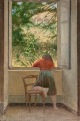Balthasar Klossowski De Rola Balthus Girl at The Window 1955