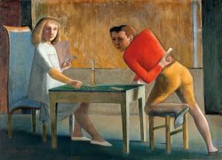 Balthasar Klossowski De Rola Balthus The Cardgame 1973 Framed