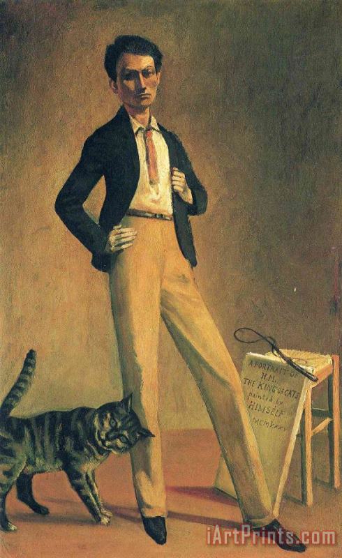 The King of Cats 1935 painting - Balthasar Klossowski De Rola Balthus The King of Cats 1935 Art Print