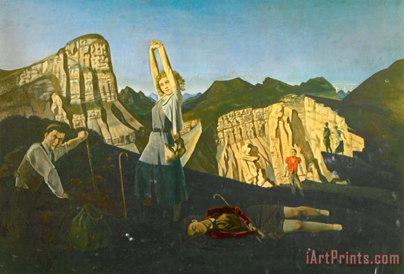 Balthasar Klossowski De Rola Balthus The Mountain 1937 Art Print