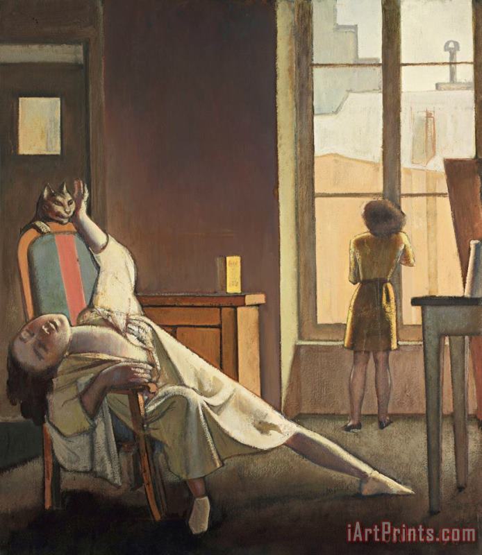 The Week with Four Thursdays 1949 painting - Balthasar Klossowski De Rola Balthus The Week with Four Thursdays 1949 Art Print