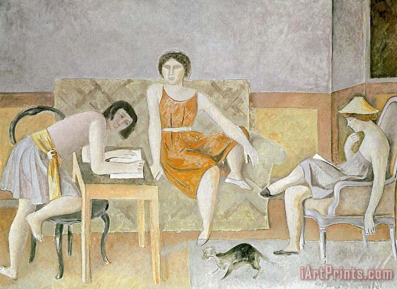 Balthasar Klossowski De Rola Balthus Three Sisters Art Painting