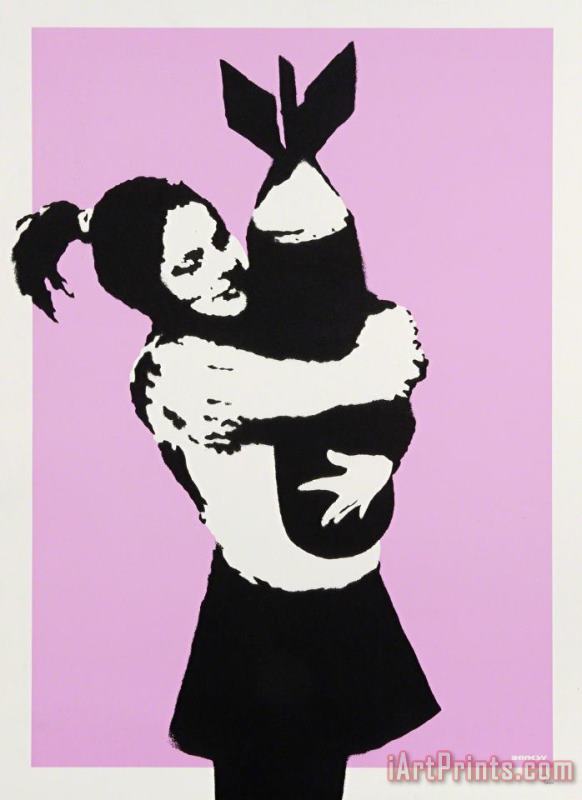 Bomb Love, 2004 painting - Banksy Bomb Love, 2004 Art Print