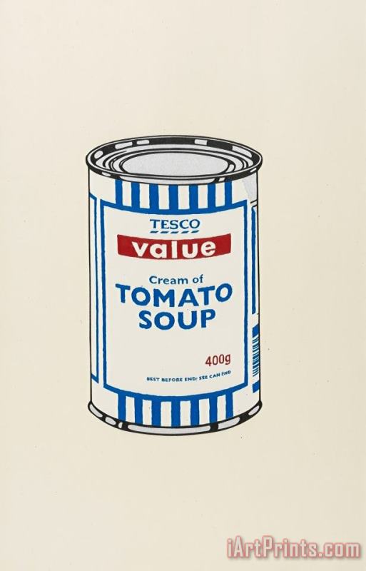 Soup Can (original), 2005 painting - Banksy Soup Can (original), 2005 Art Print
