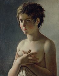 Baron Pierre Narcisse Guerin Portrait of a Young Girl painting