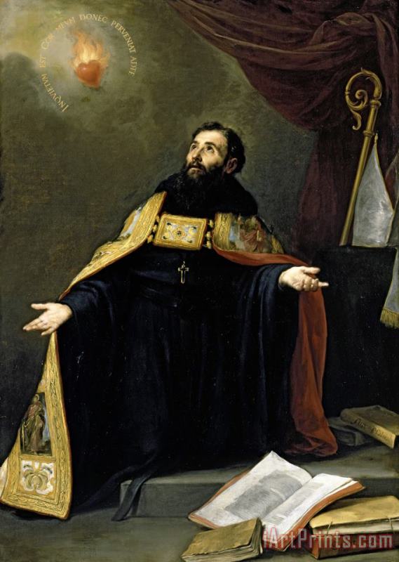 Bartolome Esteban Murillo Saint Augustine in Ecstasy, 1665 75 Art Painting