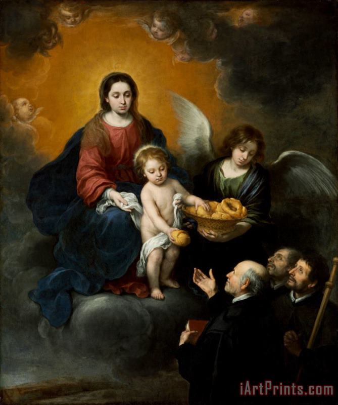 Bartolome Esteban Murillo The Infant Christ Distributing Bread to The Pilgrims Art Painting