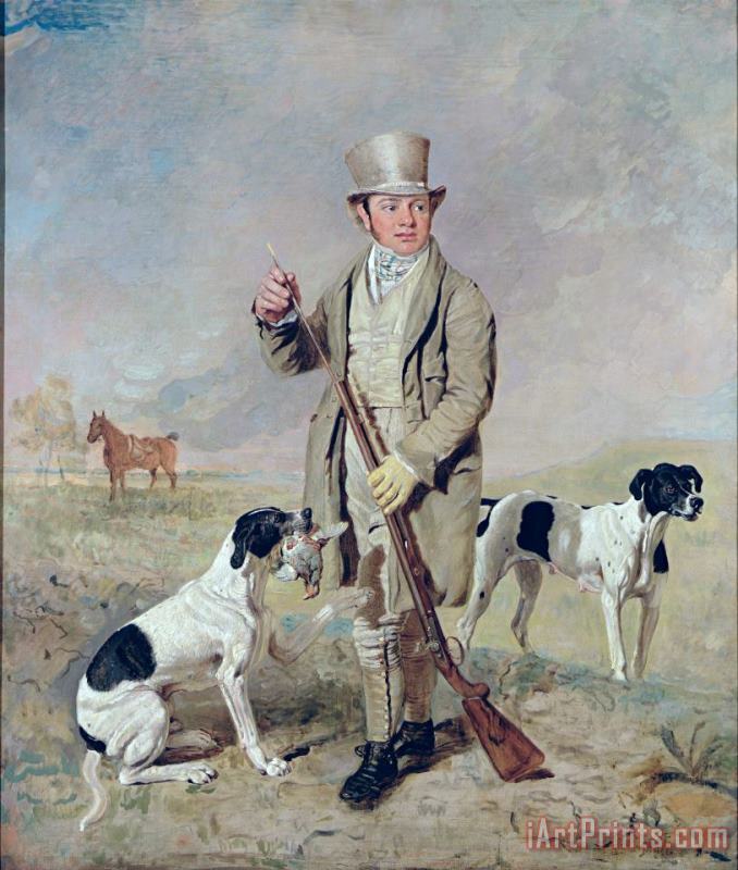 Benjamin Marshall  Richard Prince with Damon - the late Colonel Mellish's Pointer Art Painting