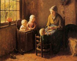 Bernard Jean Corneille Pothast At Mothers Knee