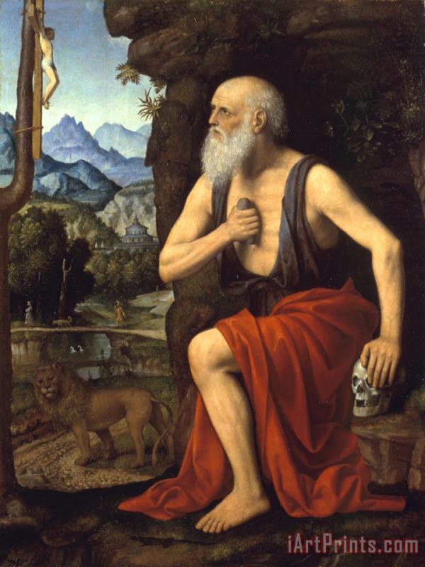 Bernardino Luini Saint Jerome in Penitence Art Painting