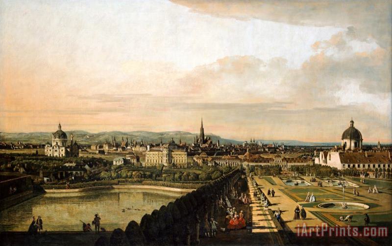 Bernardo Bellotto Vienna Viewed From The Belvedere Palace Art Print