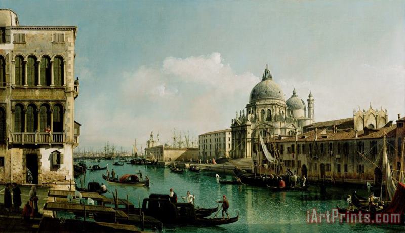 Bernardo Bellotto View of The Grand Canal And The Dogana Art Painting