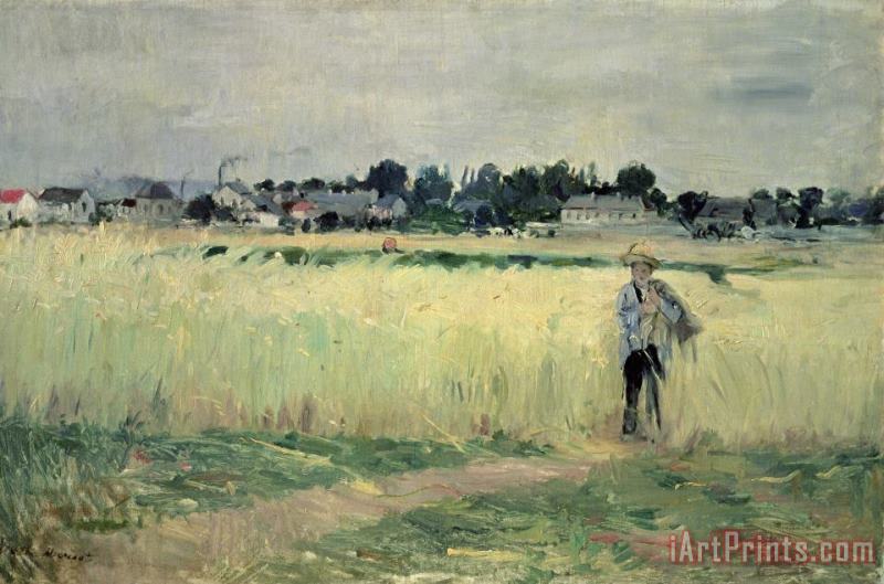 Berthe Morisot In the Wheatfield at Gennevilliers Art Painting