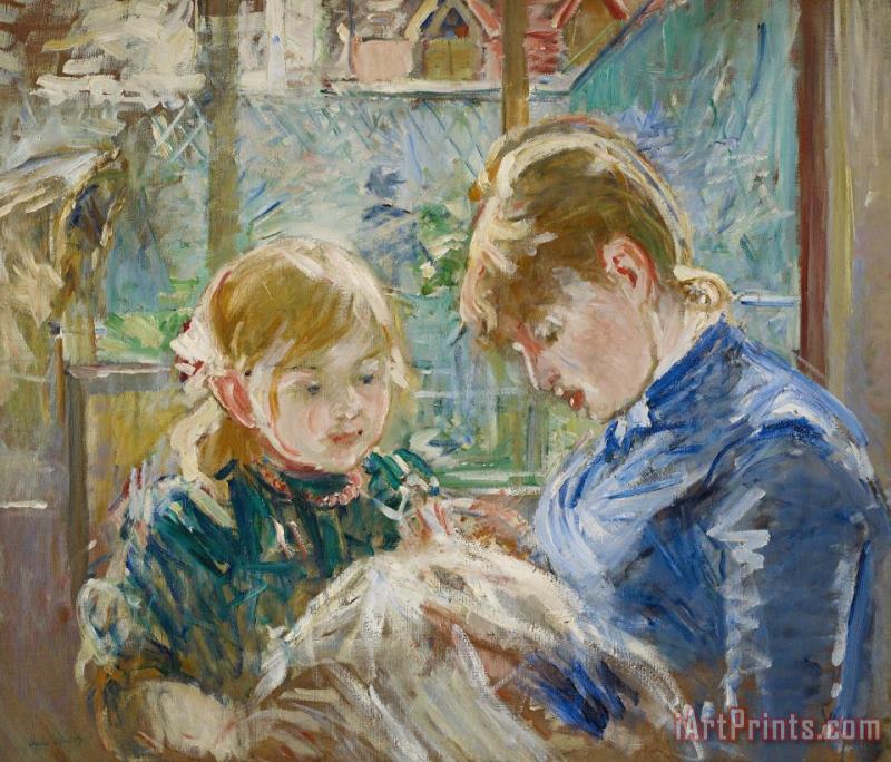 The Artists Daughter painting - Berthe Morisot The Artists Daughter Art Print
