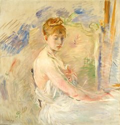 Berthe Morisot Young Girl Getting Up painting