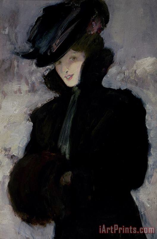 Bessie MacNicol The Fur Coat Art Painting