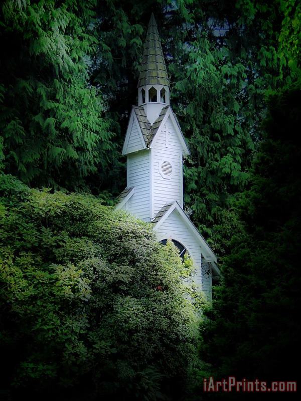 Chapel in the Woods painting - Blair Wainman Chapel in the Woods Art Print