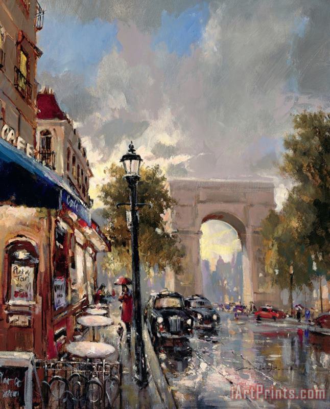 brent heighton Arc De Triomphe Avenue Art Painting