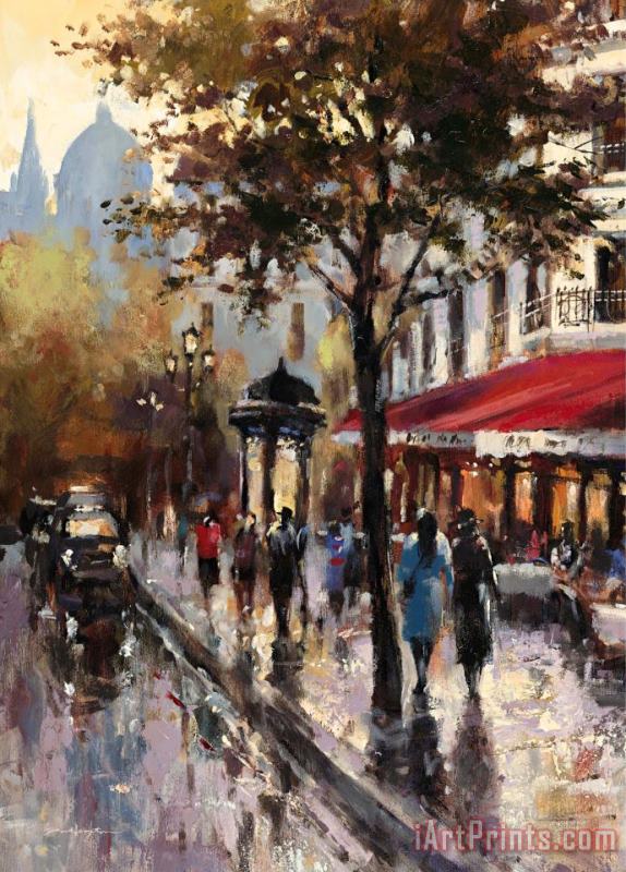 brent heighton Avenue Des Champs Elysees 1 Art Painting