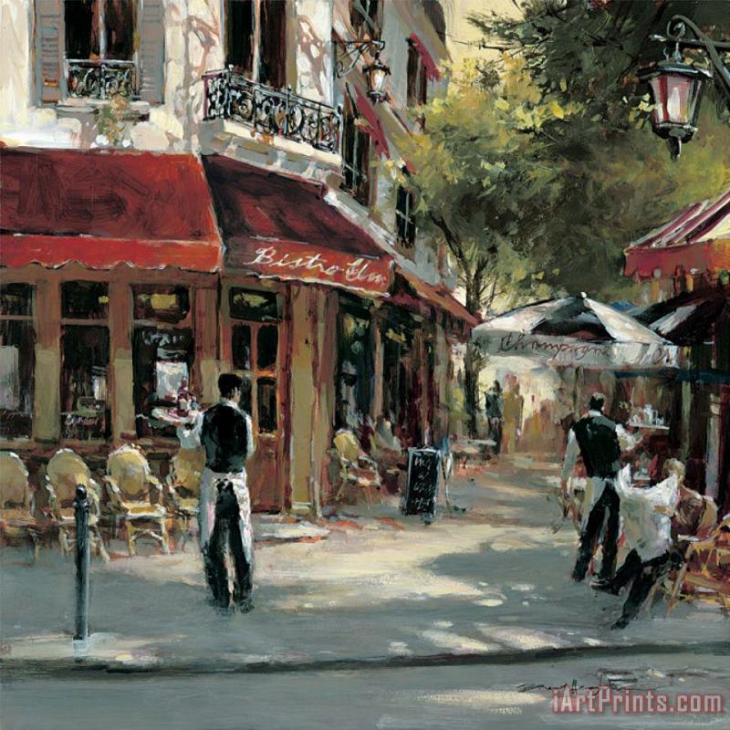 brent heighton Bistro Waiters painting - Bistro Waiters print for sale
