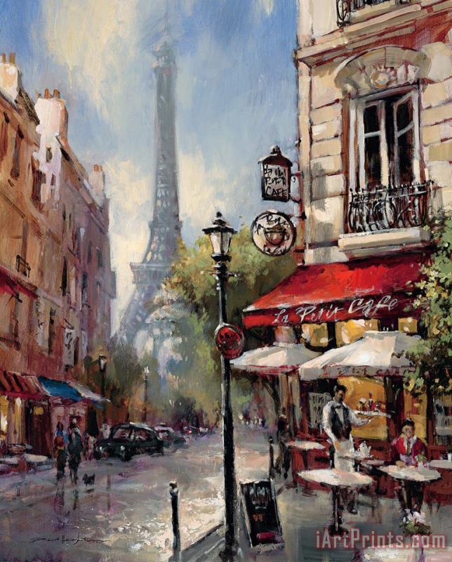 Tour De Eiffel View painting - brent heighton Tour De Eiffel View Art Print