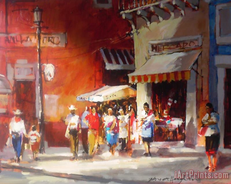 brent heighton Waiting for 4:15 Art Painting