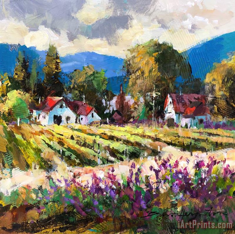 Wine Country painting - Brent Heighton Wine Country Art Print