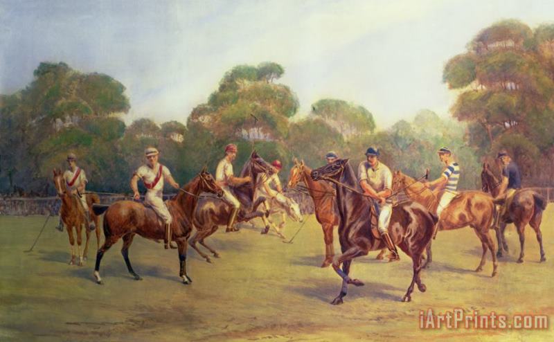 C M Gonne The Polo Match Art Painting
