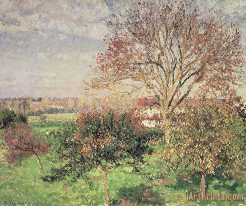 Camille Pissarro Autumn Morning at Eragny Art Print