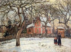 Camille Pissarro Chestnut Trees at Louveciennes painting