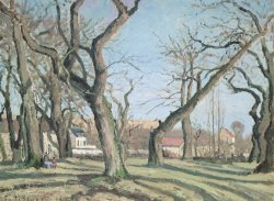 Camille Pissarro Chestnut Trees at Louveciennes painting