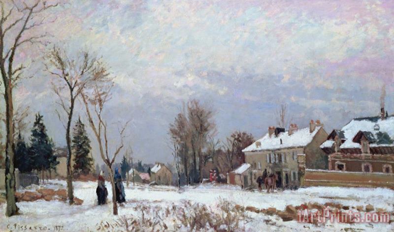 Effects of Snow painting - Camille Pissarro Effects of Snow Art Print