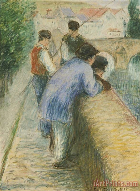 Camille Pissarro Fishermen Art Painting