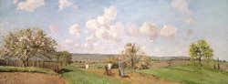 Camille Pissarro In the fields painting
