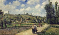 Camille Pissarro Landscape near Pontoise painting