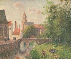 Camille Pissarro Old Bridge in Bruges painting