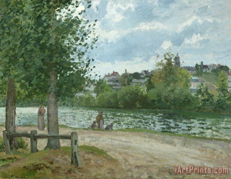 Camille Pissarro The Banks of the Oise at Pontoise Art Print