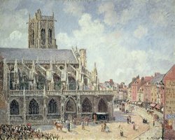 Camille Pissarro The Church of Saint Jacques in Dieppe painting