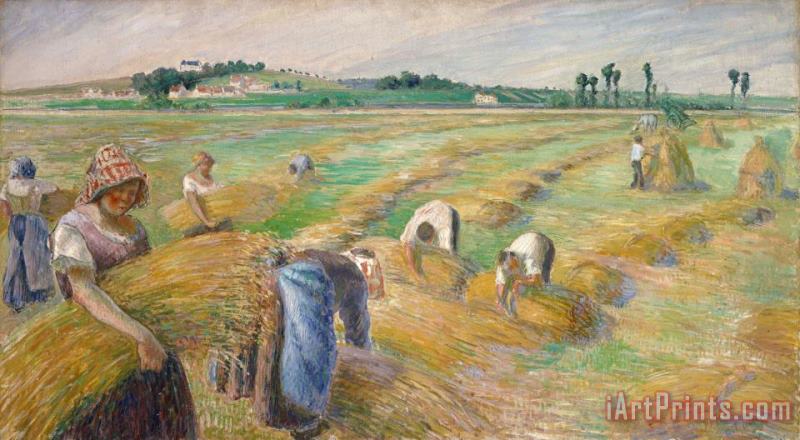 The Harvest painting - Camille Pissarro The Harvest Art Print
