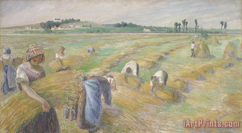 The Harvest painting - Camille Pissarro The Harvest Art Print