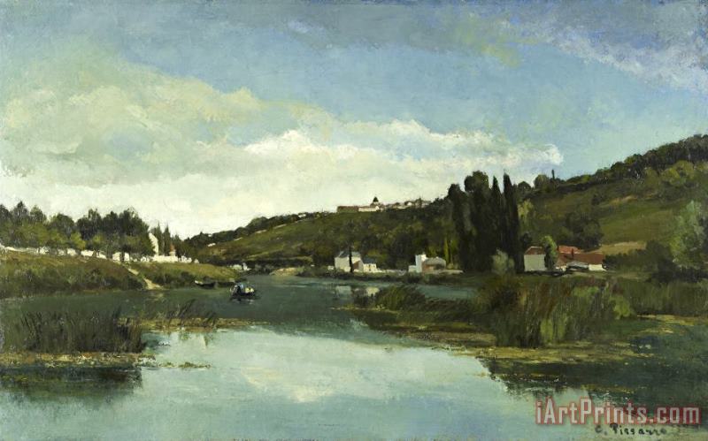 Camille Pissarro The Marne at Chennevieres Art Print