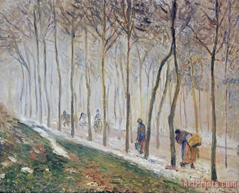 Camille Pissarro The Path, Effect of Snow Art Painting
