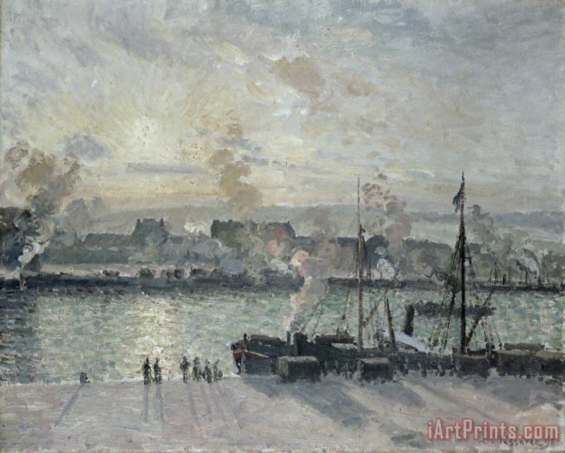 Camille Pissarro The Port Of Rouen Art Painting