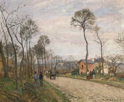 Camille Pissarro Louveciennes, Route De Saint germain Framed Print
