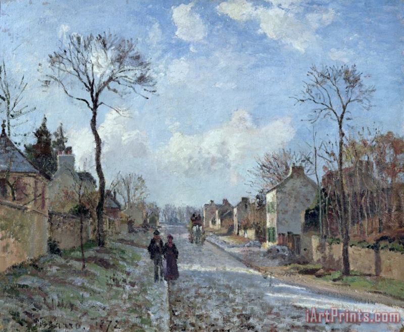 Camille Pissarro The Road to Louveciennes Art Print